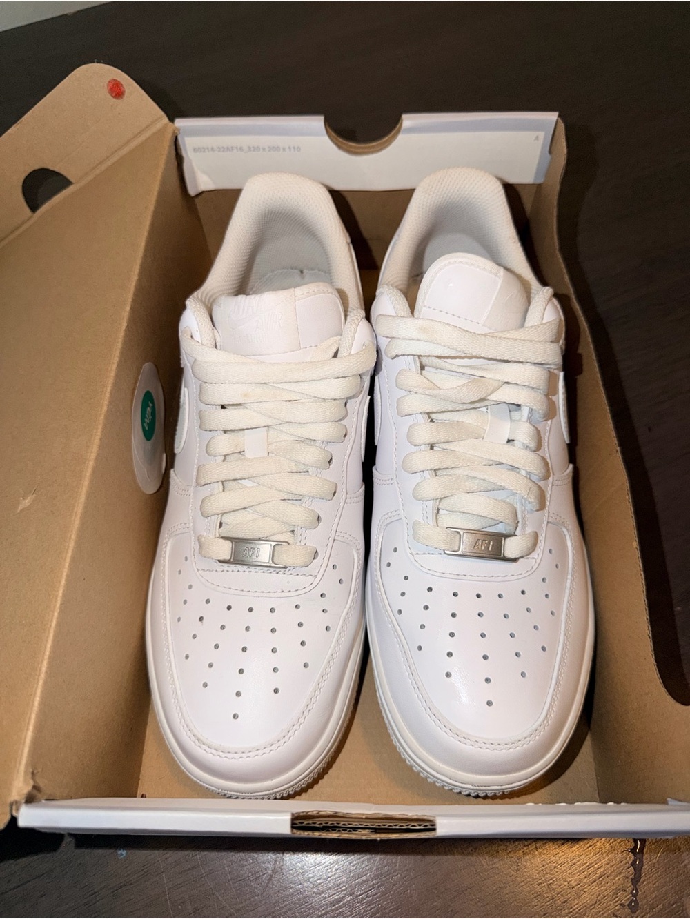 Nike Air Force 1 Low ’07 “Triple White” (Womens 9 / Mens 7.5) with Box